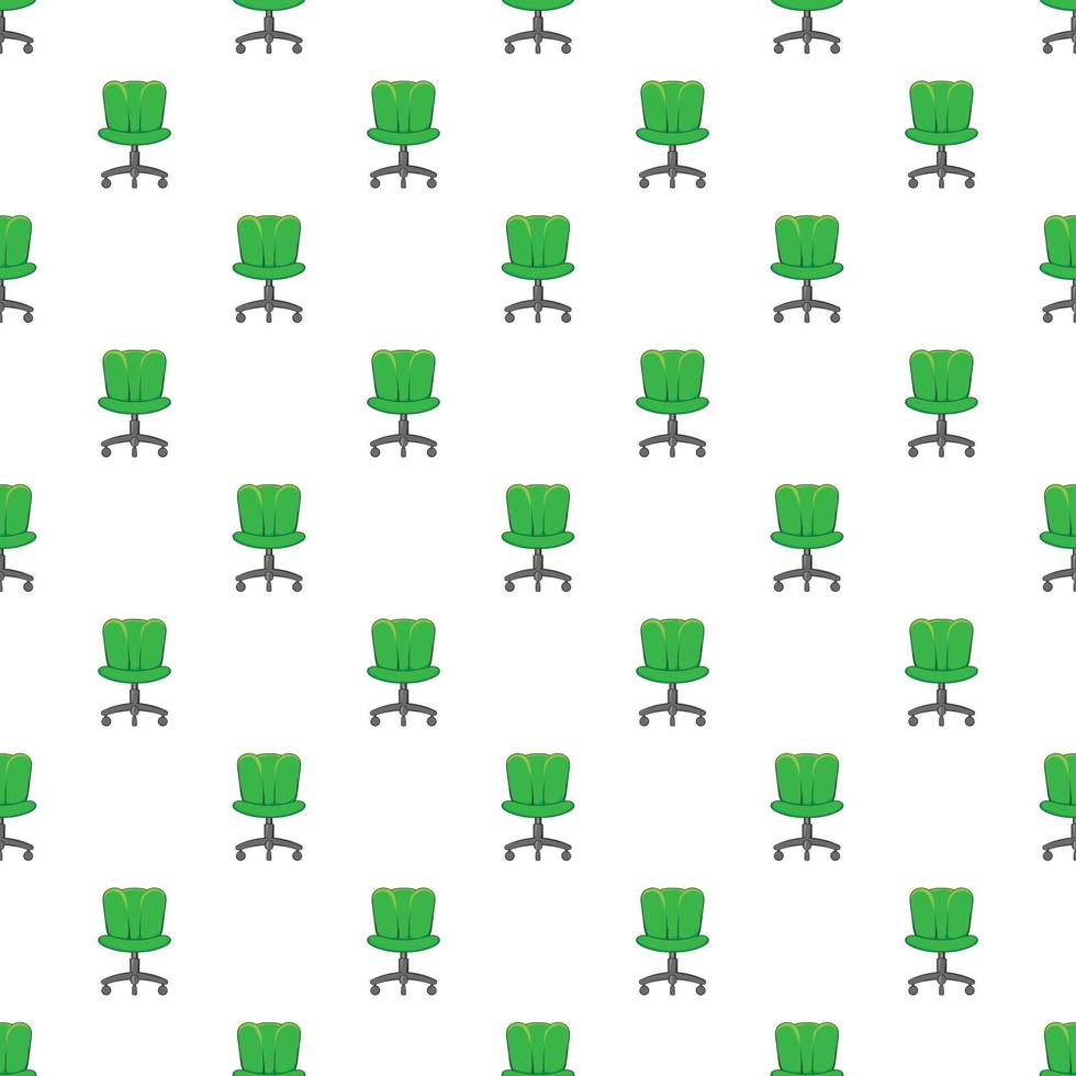 Office chair pattern, cartoon style vector