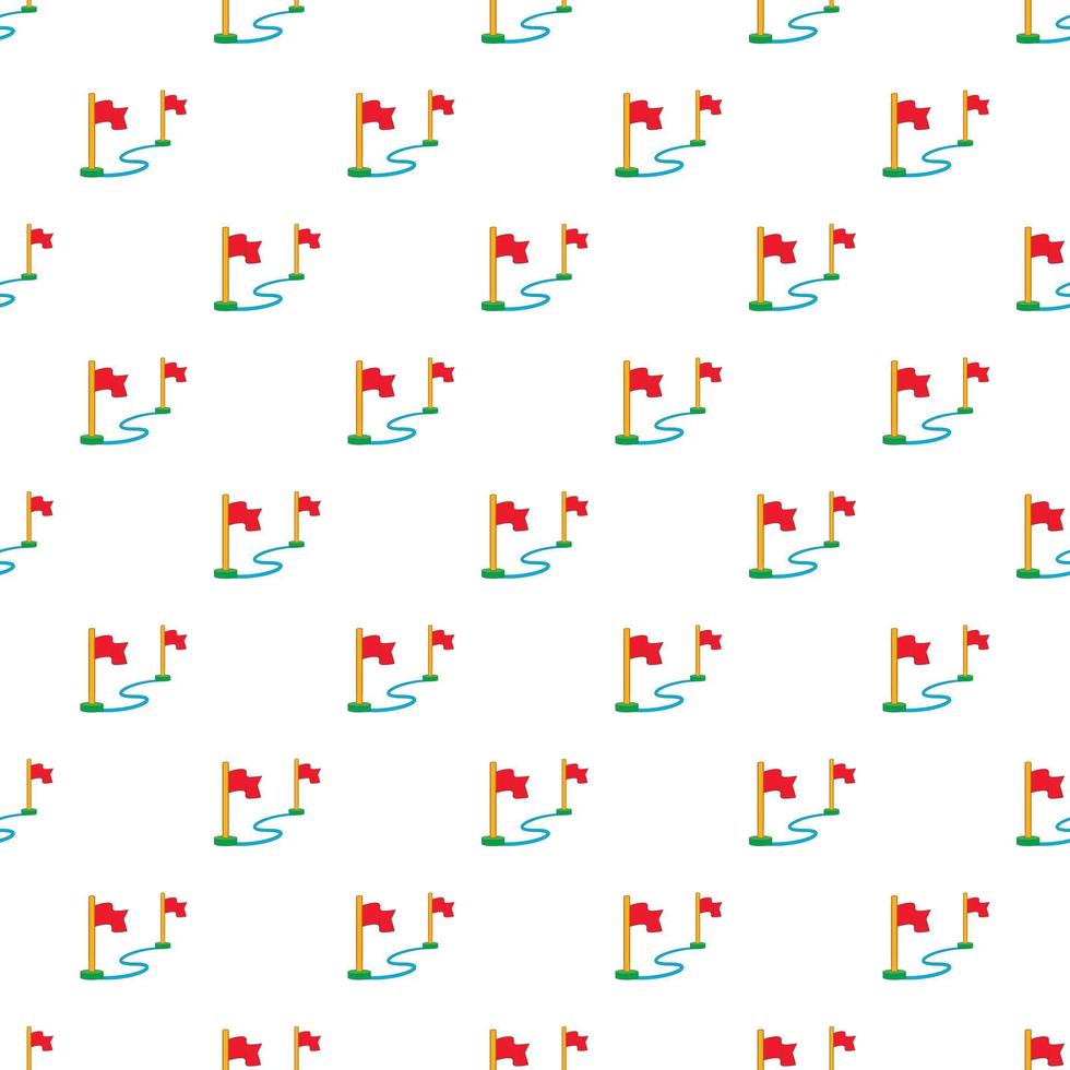 Two flags pattern, cartoon style vector