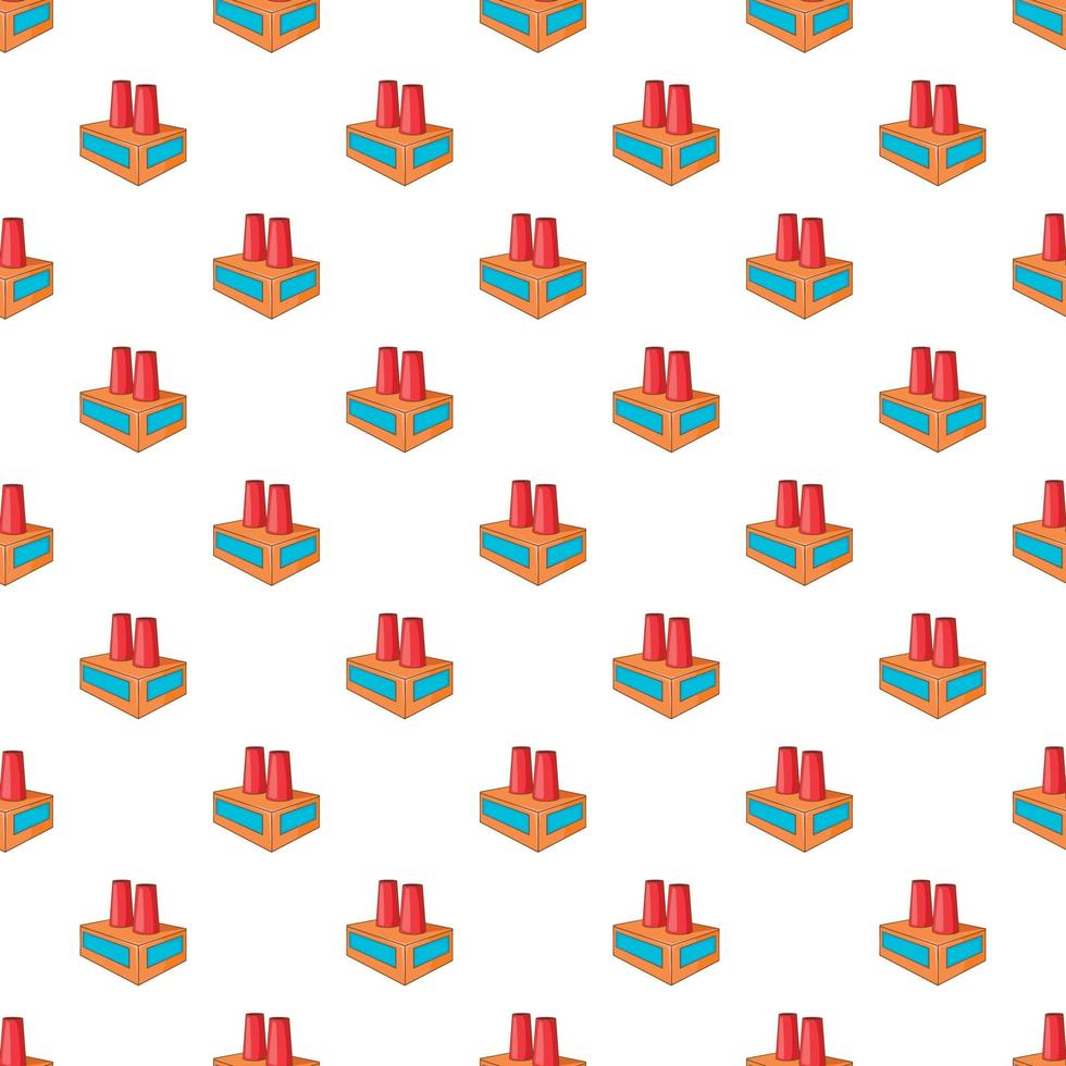 Plant pattern, cartoon style vector