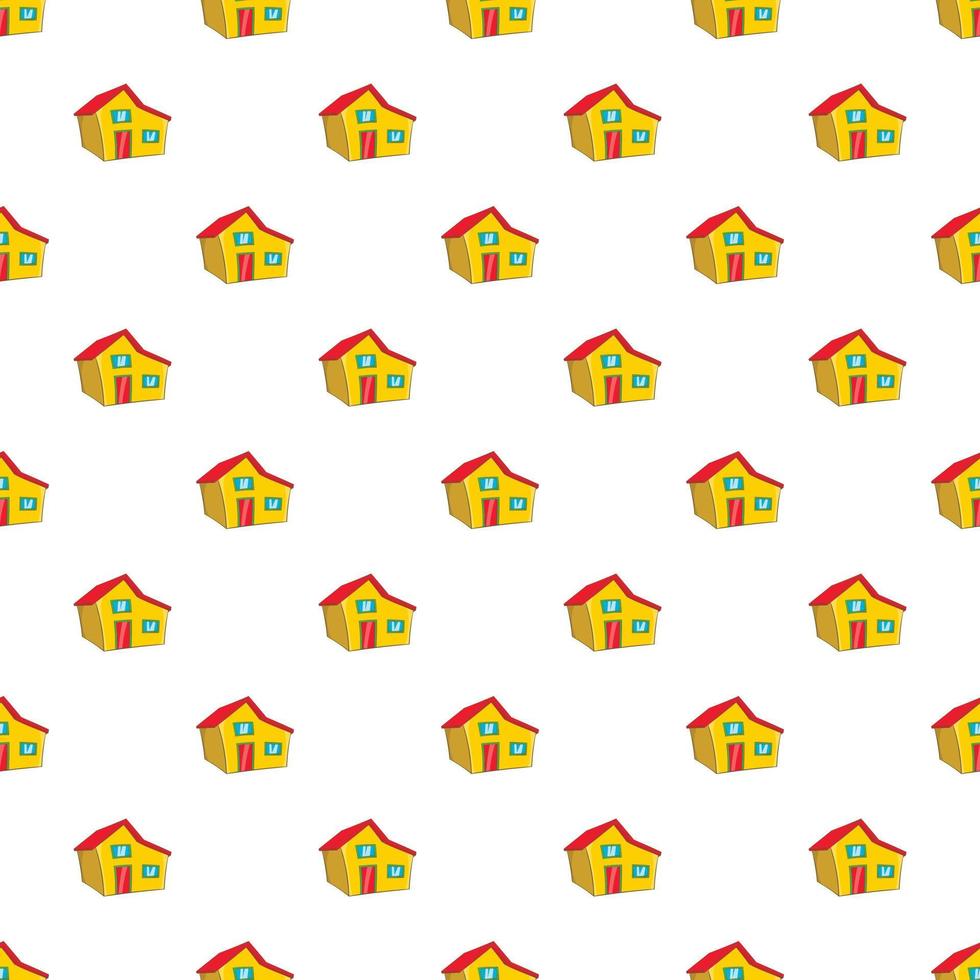 Large residential house with roof pattern vector
