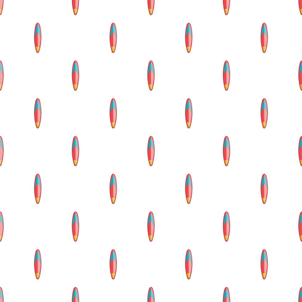 Surfboard pattern, cartoon style vector