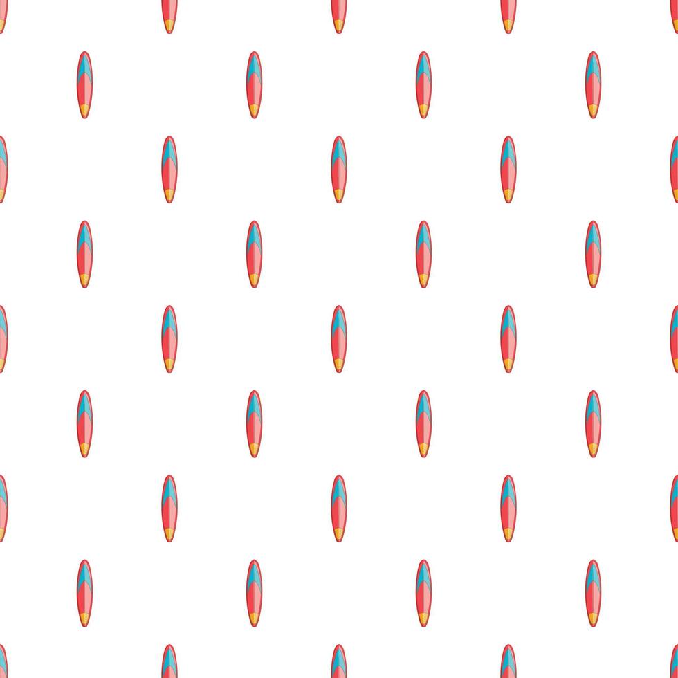 Surfboard pattern, cartoon style vector