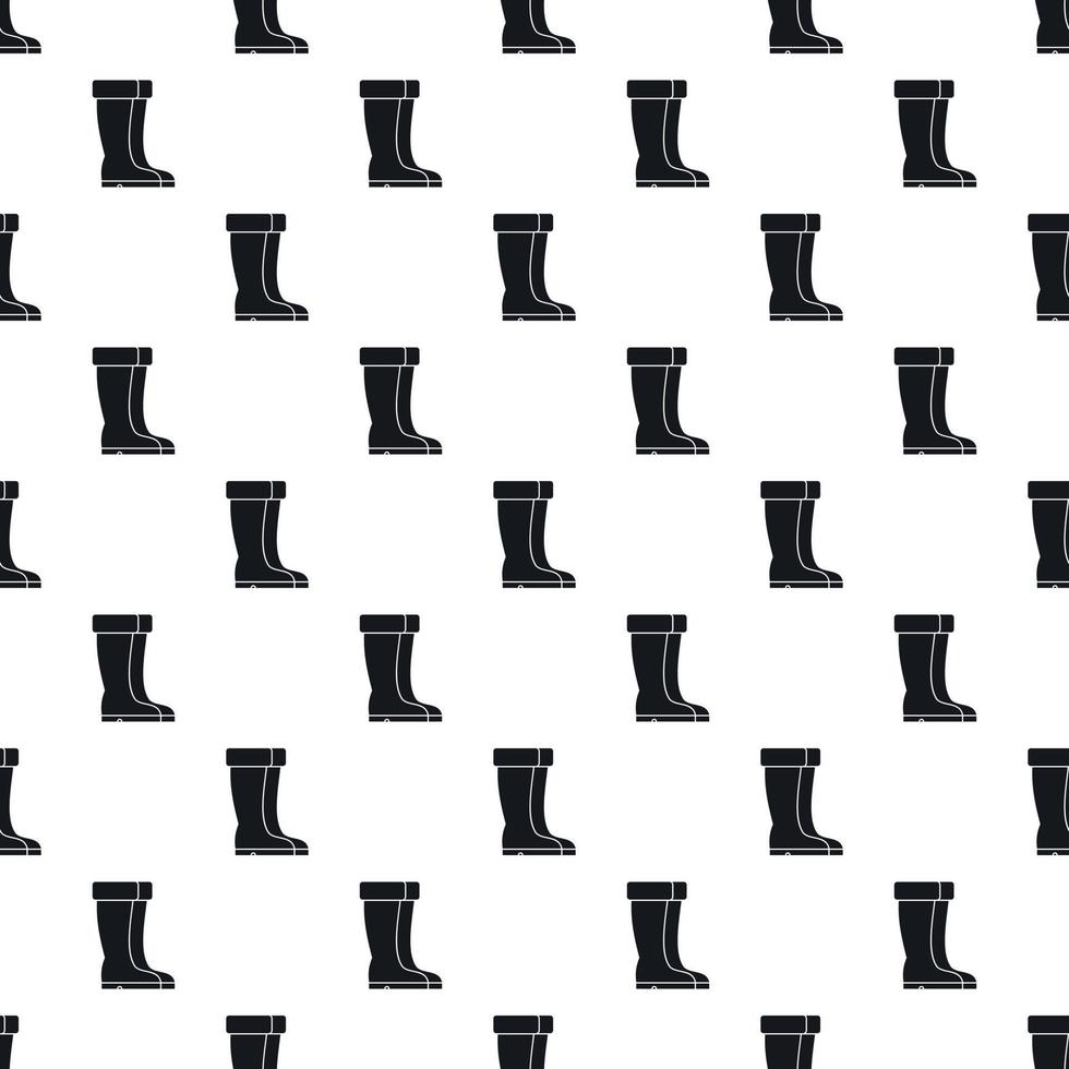 Winter shoes pattern, simple style vector