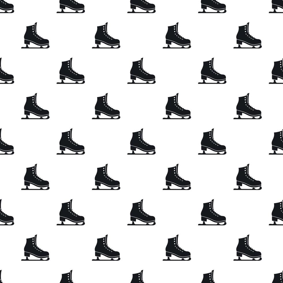 Skates pattern, simple style vector