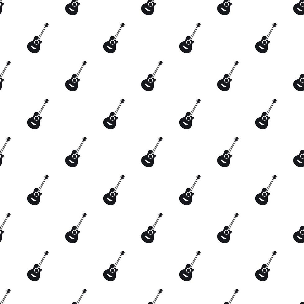 Guitar pattern, simple style vector
