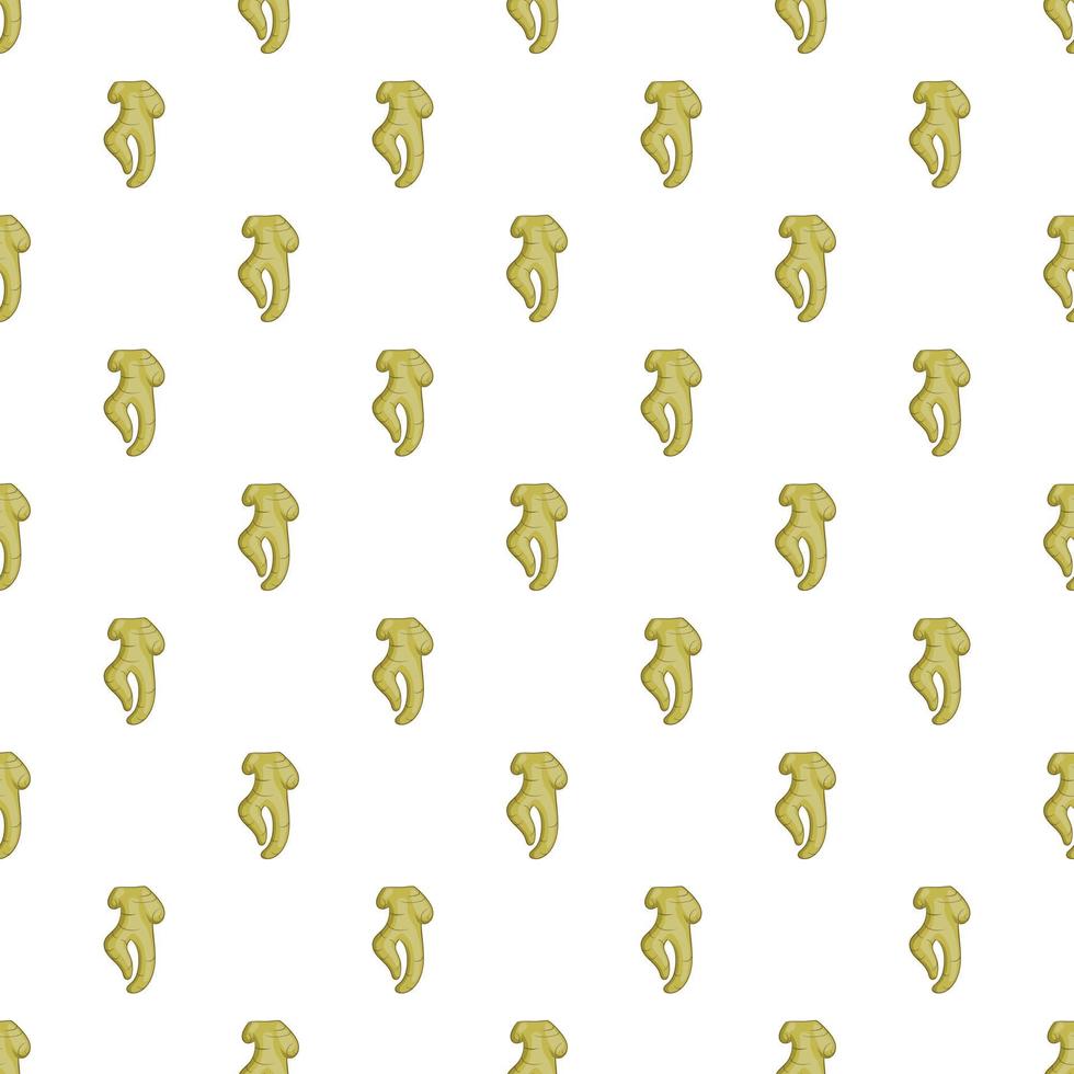 Ginseng rot pattern, cartoon style vector