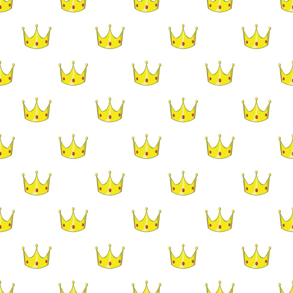 Crown pattern, cartoon style vector