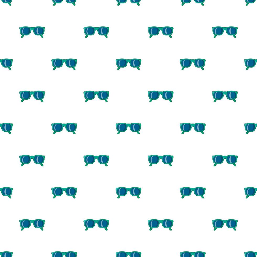Glasses pattern, cartoon style vector
