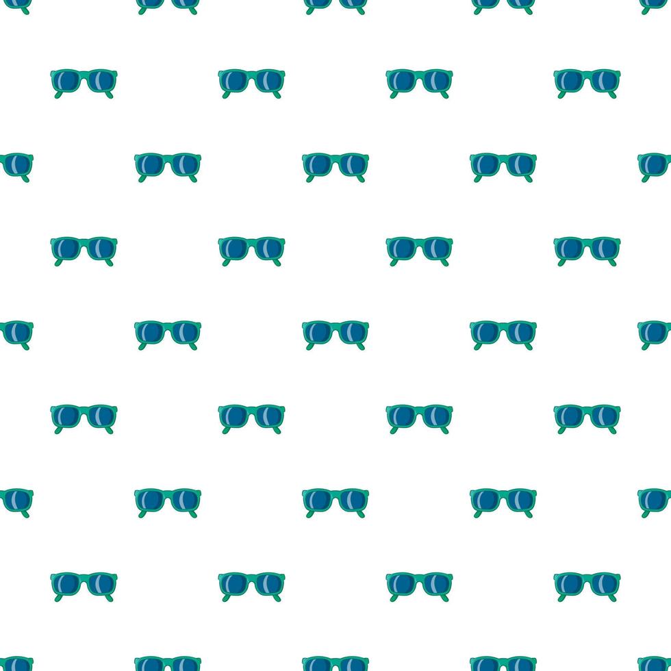 Glasses pattern, cartoon style vector