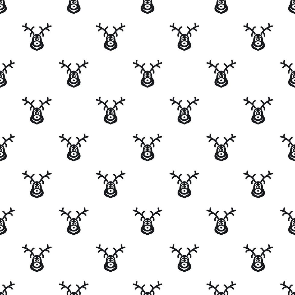 Deer pattern, simple style vector