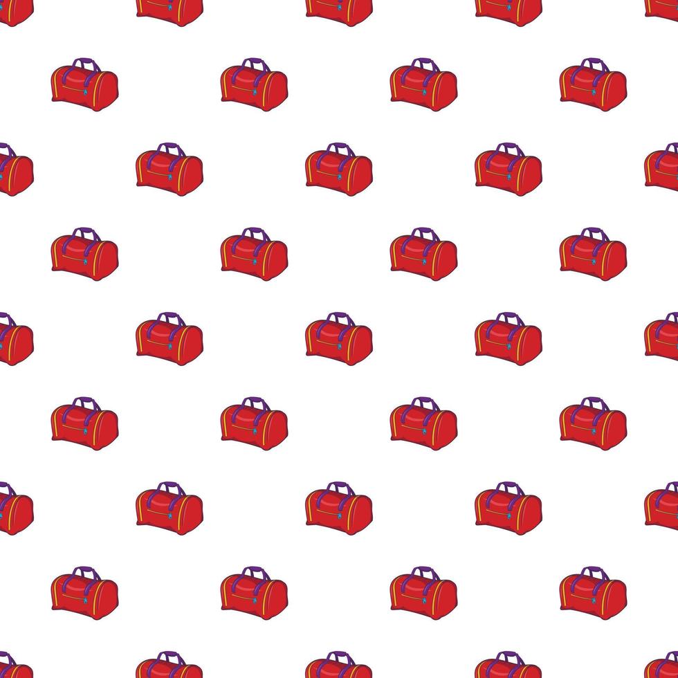 Bag pattern, cartoon style vector