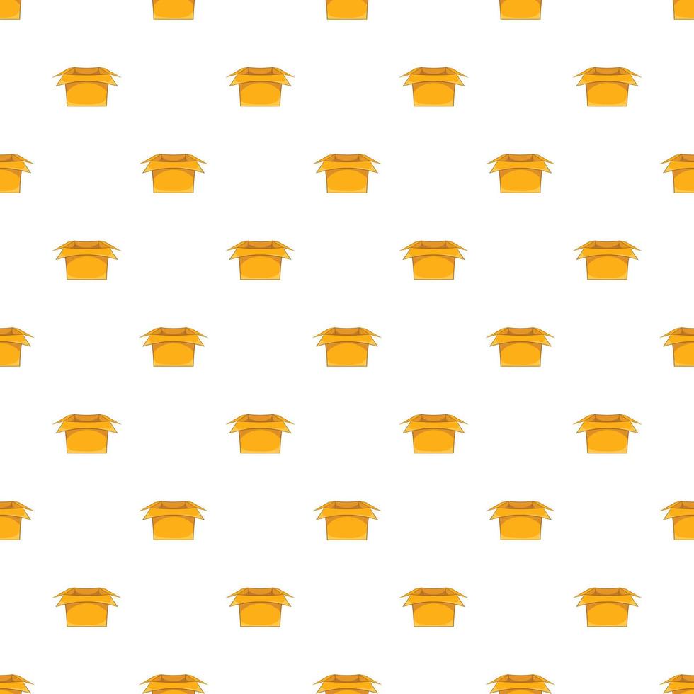 Carton box pattern, cartoon style vector