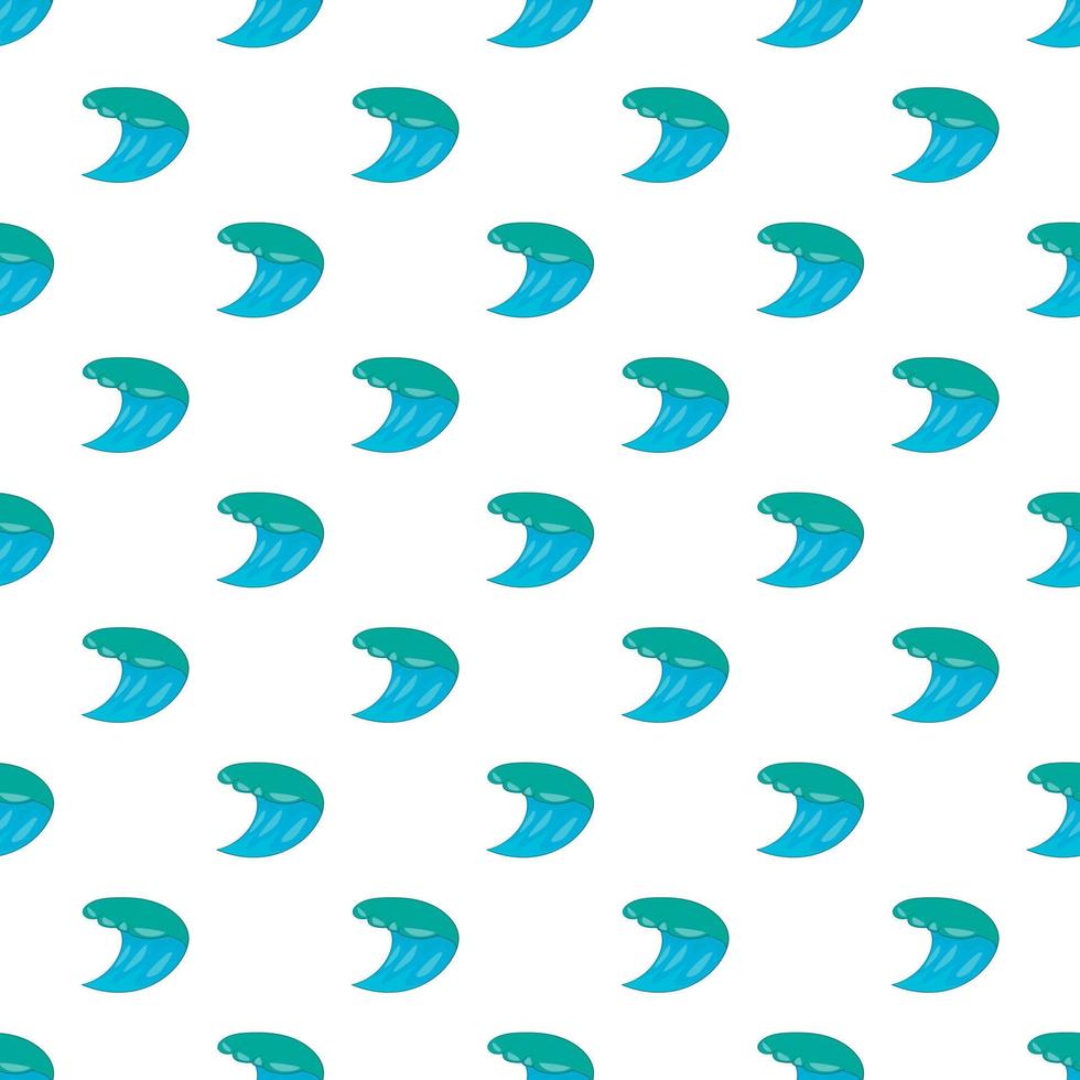 Water wave pattern, cartoon style vector