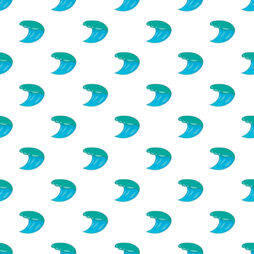 Water wave pattern, cartoon style vector