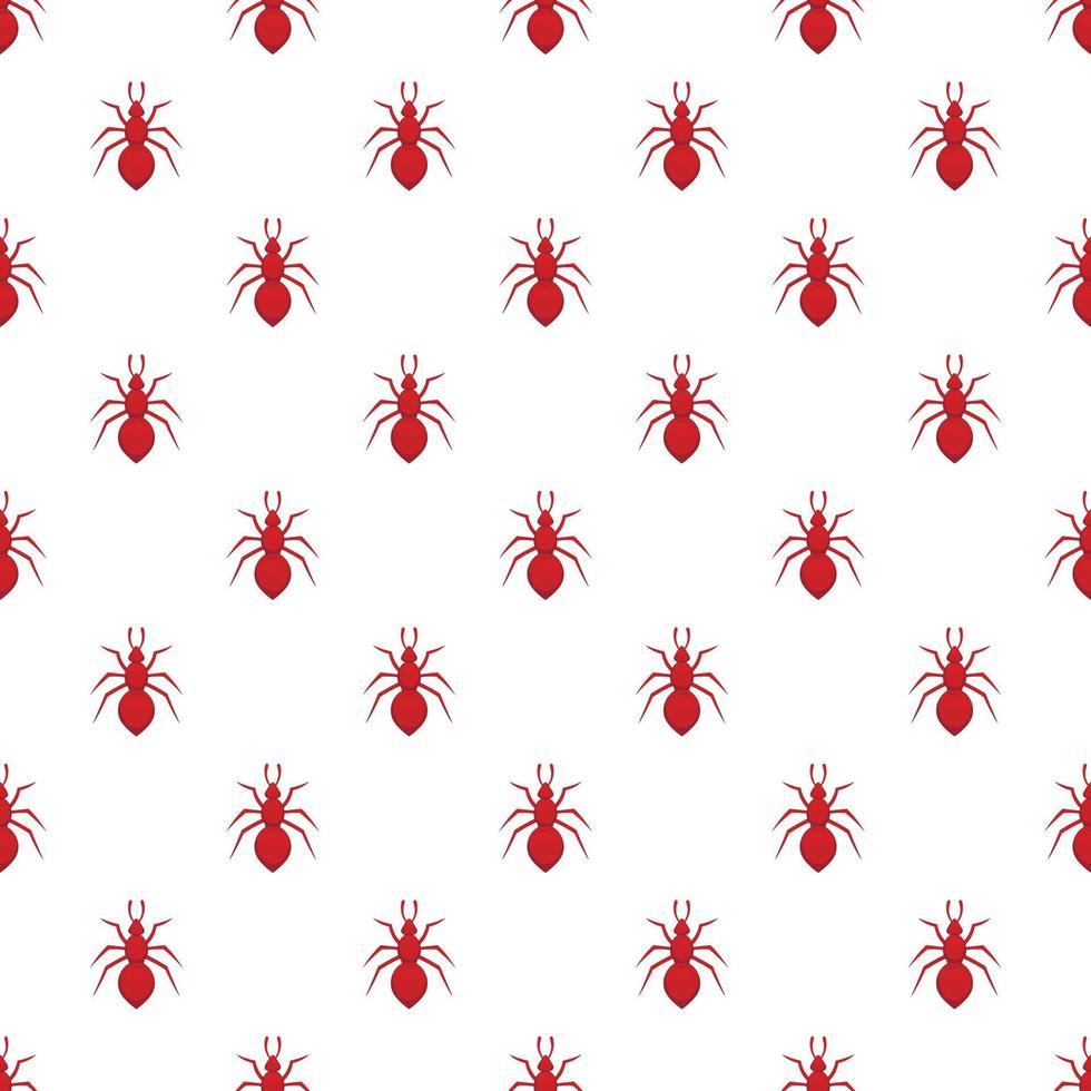 Ant pattern, cartoon style vector