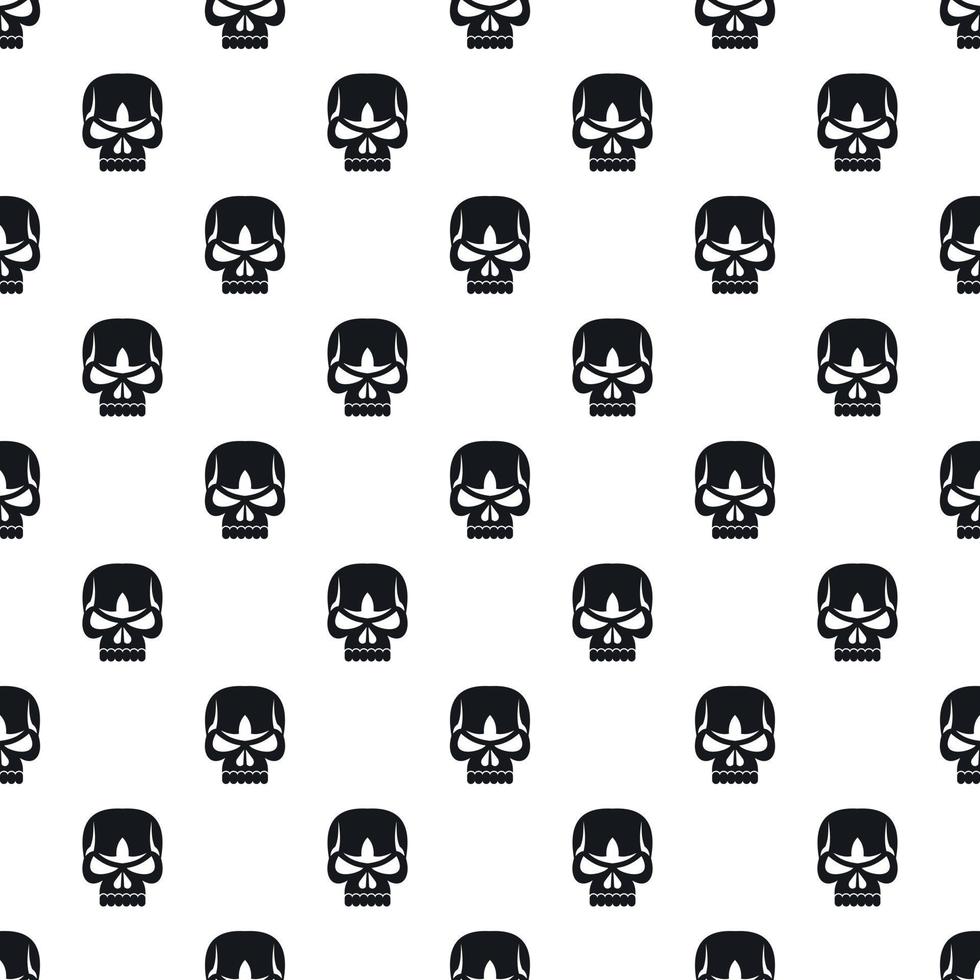 Human skull pattern, simple style vector