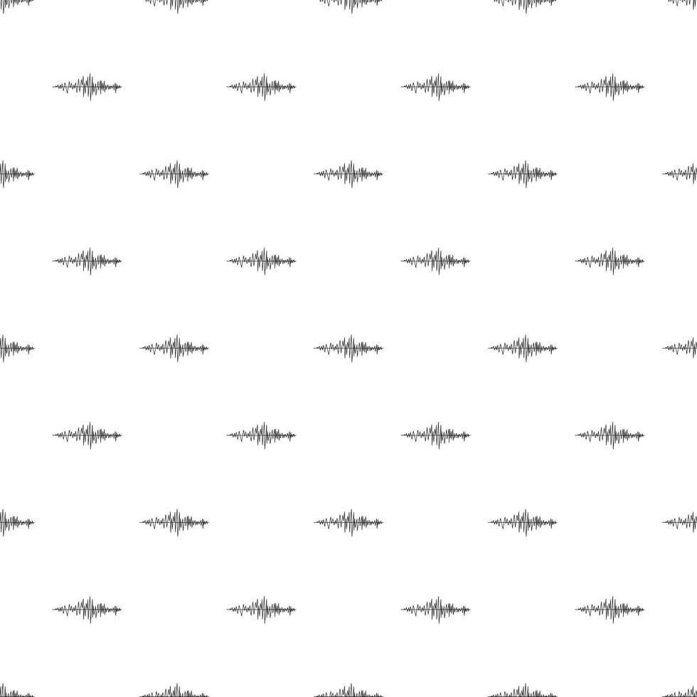 Sound wave pattern, simple style vector