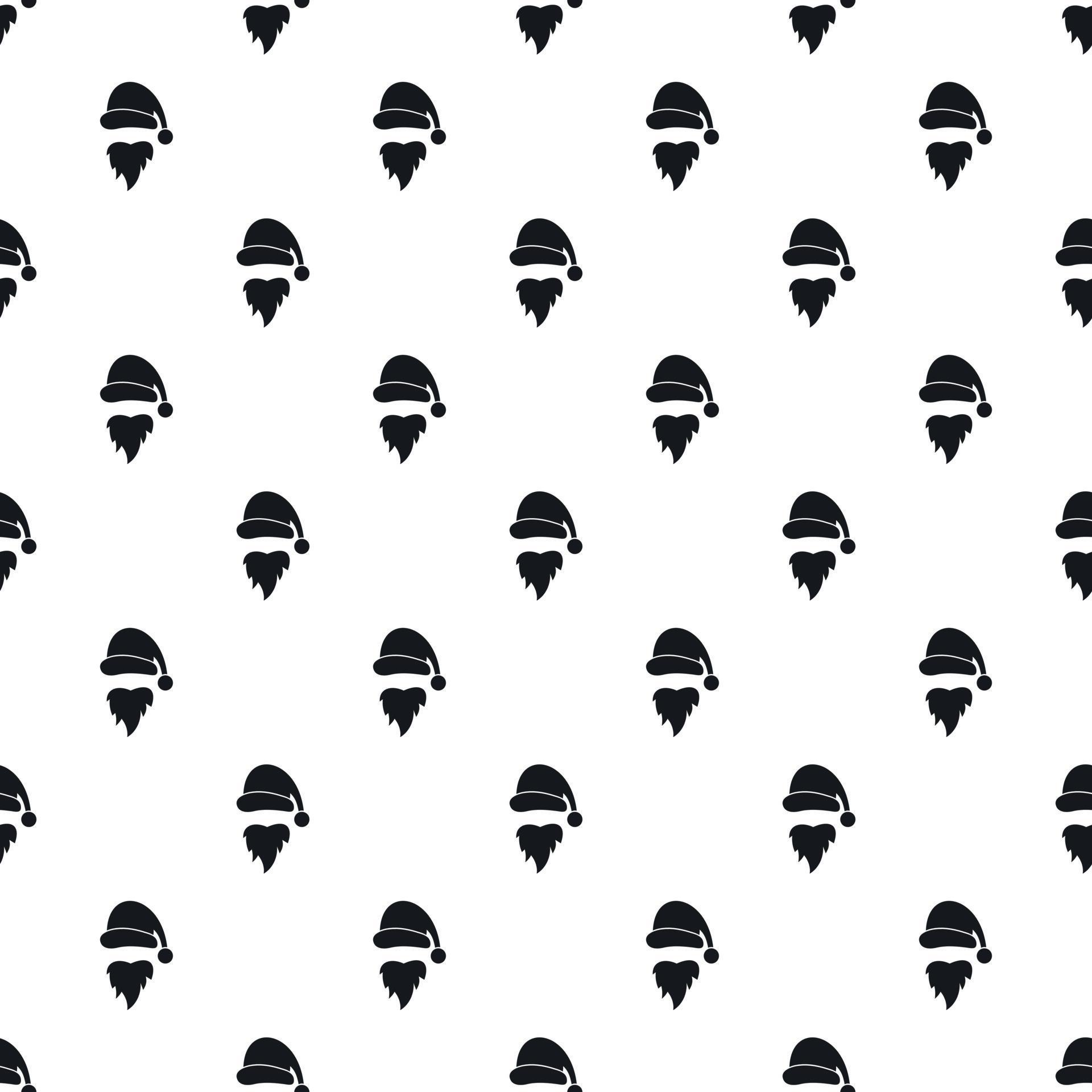 santa-hat-and-beard-pattern-simple-style-14700090-vector-art-at-vecteezy
