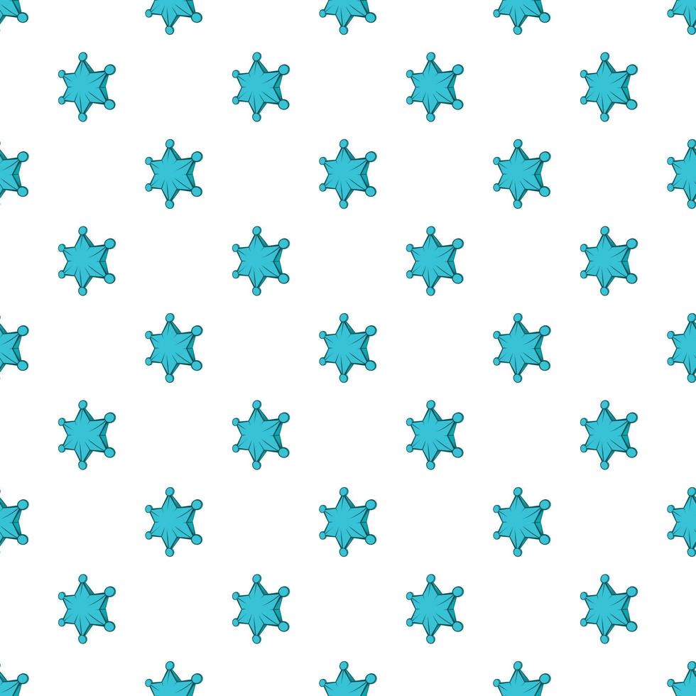 Six pointed star pattern, cartoon style vector