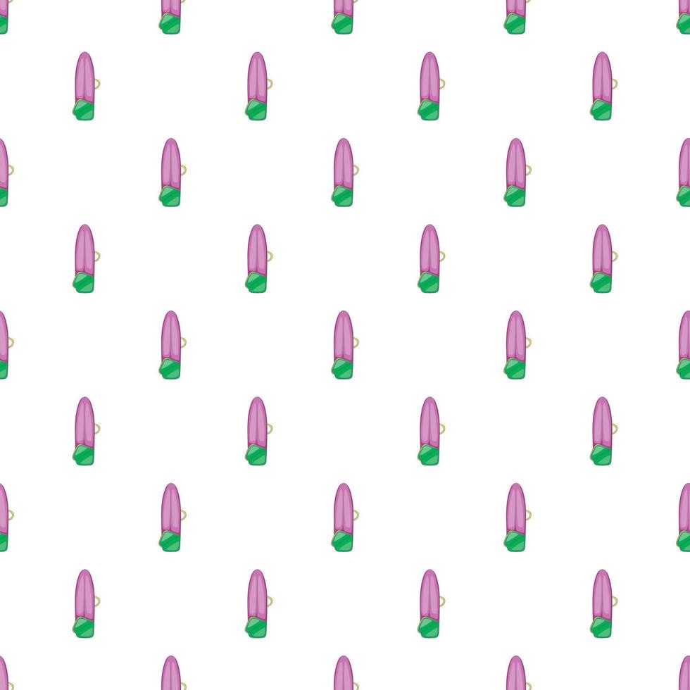 Surfboard case pattern, cartoon style vector