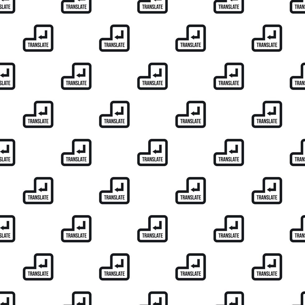 Translate button pattern, simple style vector