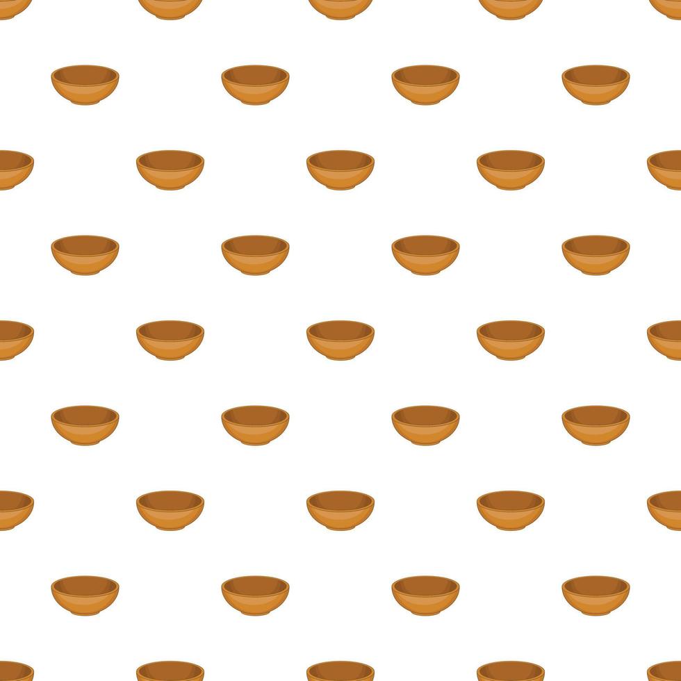 Bowl pattern, cartoon style vector
