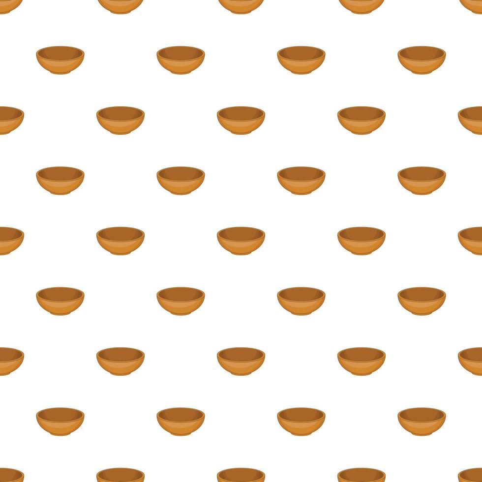 Bowl pattern, cartoon style vector