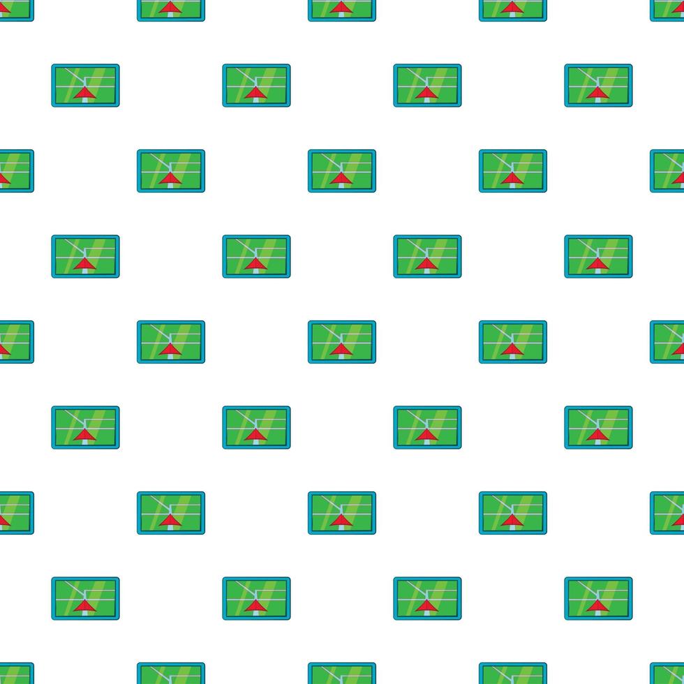 GPS on tablet pattern, cartoon style vector