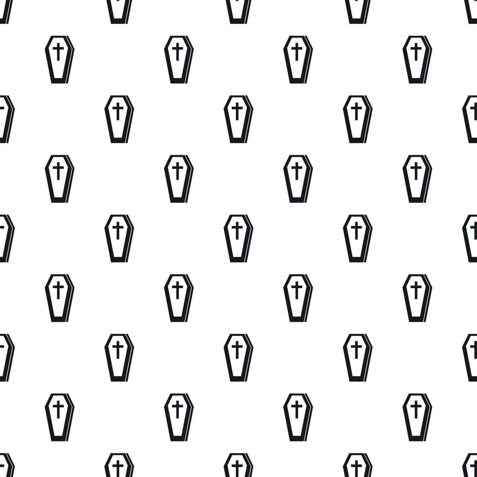 Coffin pattern, simple style vector