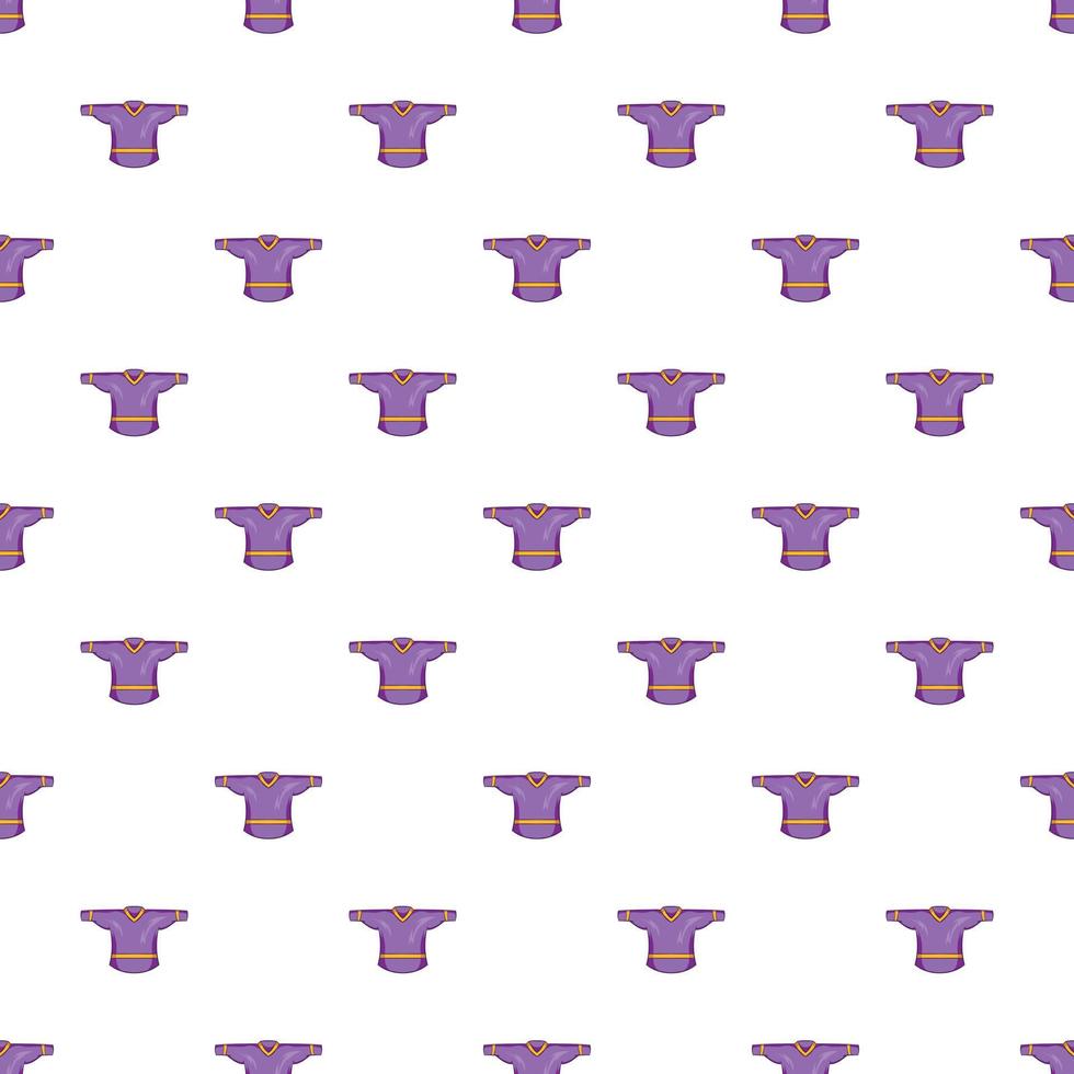 Hockey t-shirt pattern, cartoon style vector