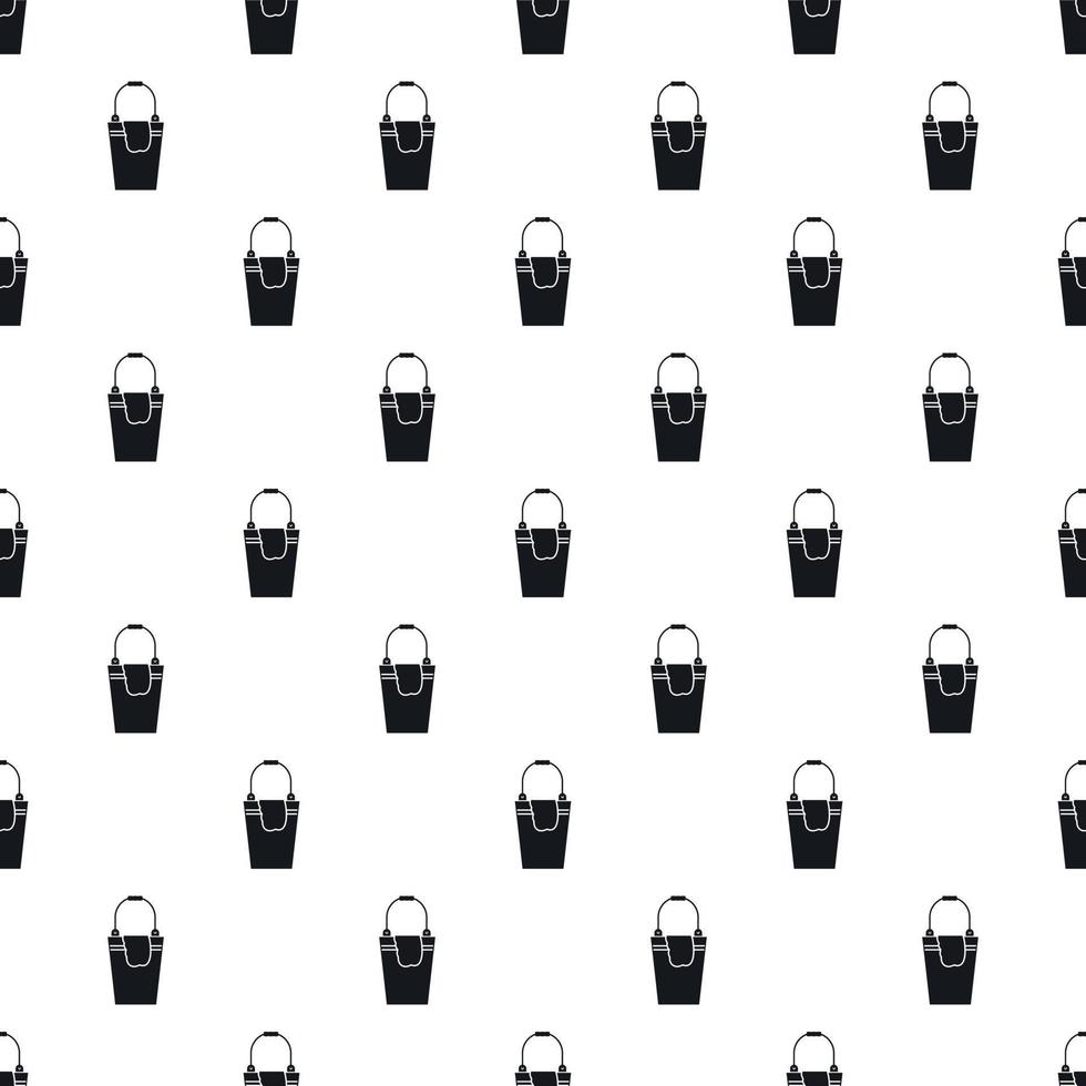 Bucket and rag pattern, simple style vector
