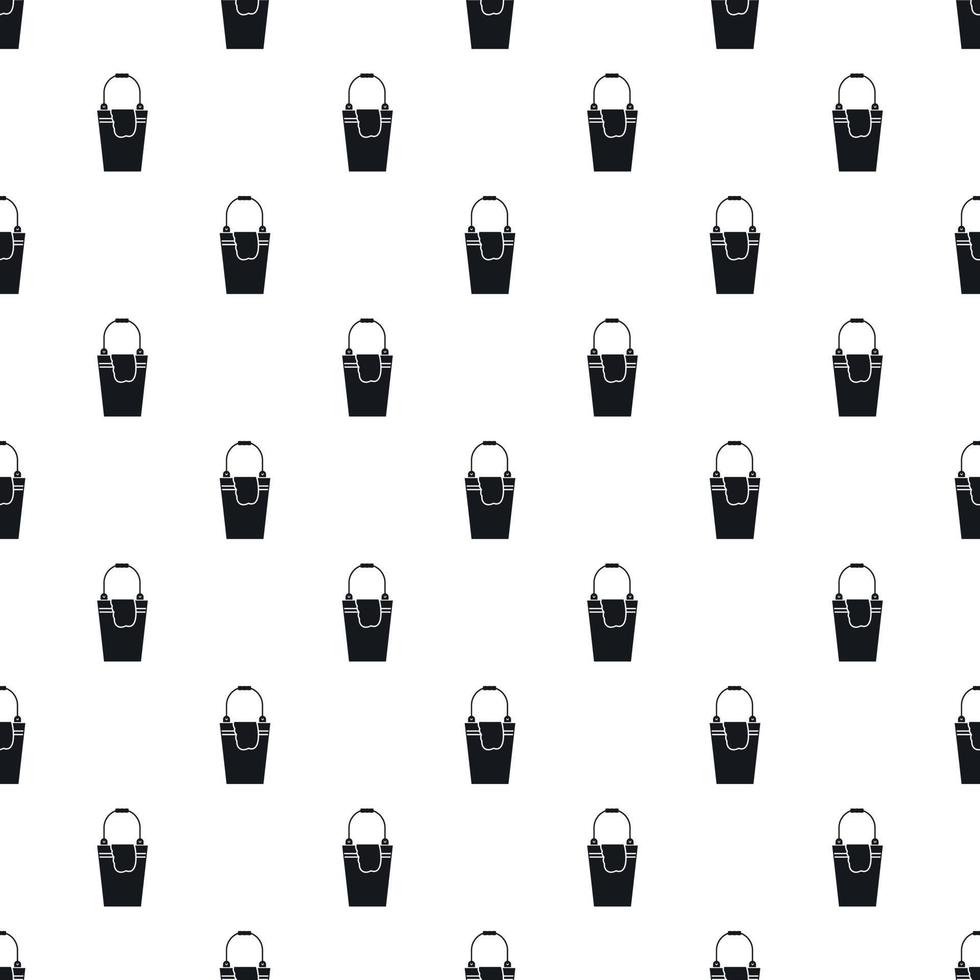 Bucket and rag pattern, simple style vector