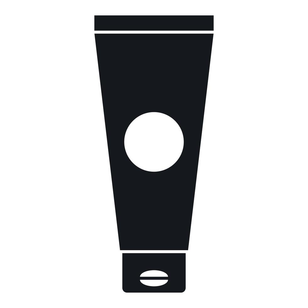 Cream tube icon, simple style vector