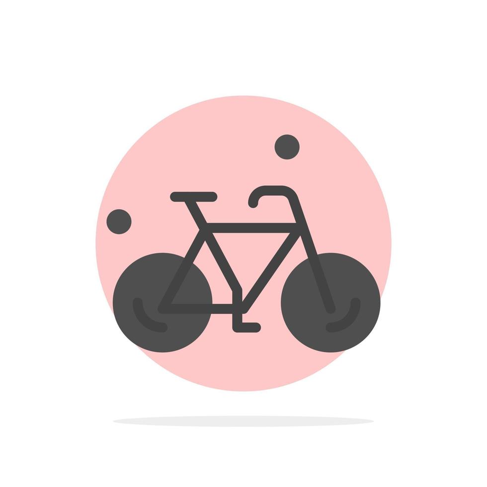 bicicleta bicicleta ciclo primavera abstracto círculo fondo plano color icono vector