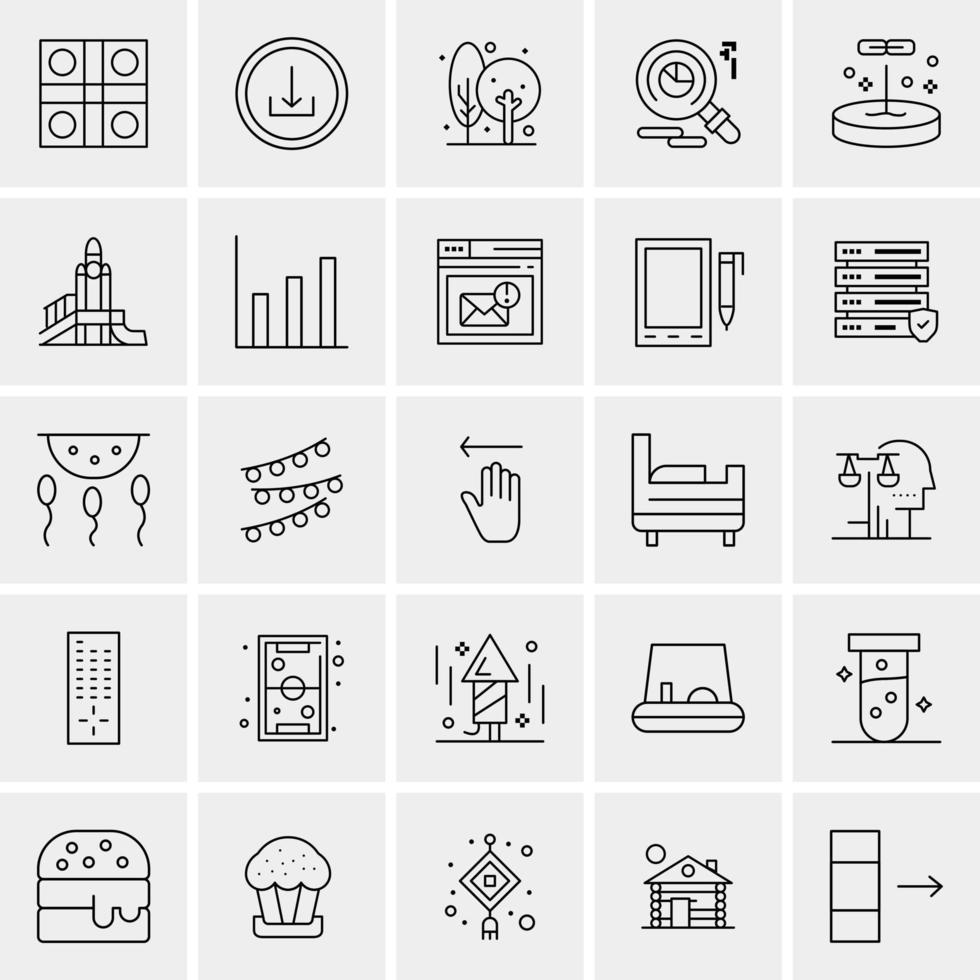 25 Universal Business Icons Vector Creative Icon Illustration to use in web and Mobile Related project