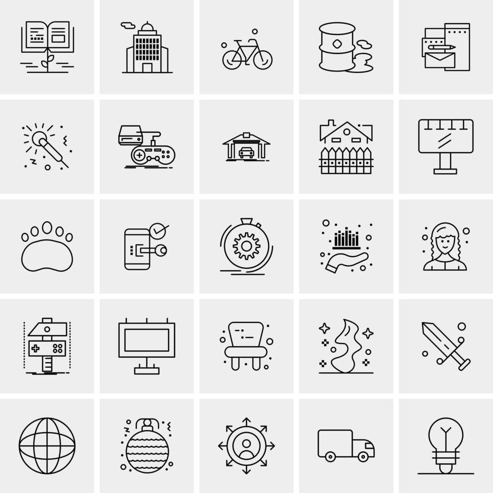 25 Universal Business Icons Vector Creative Icon Illustration to use in web and Mobile Related project