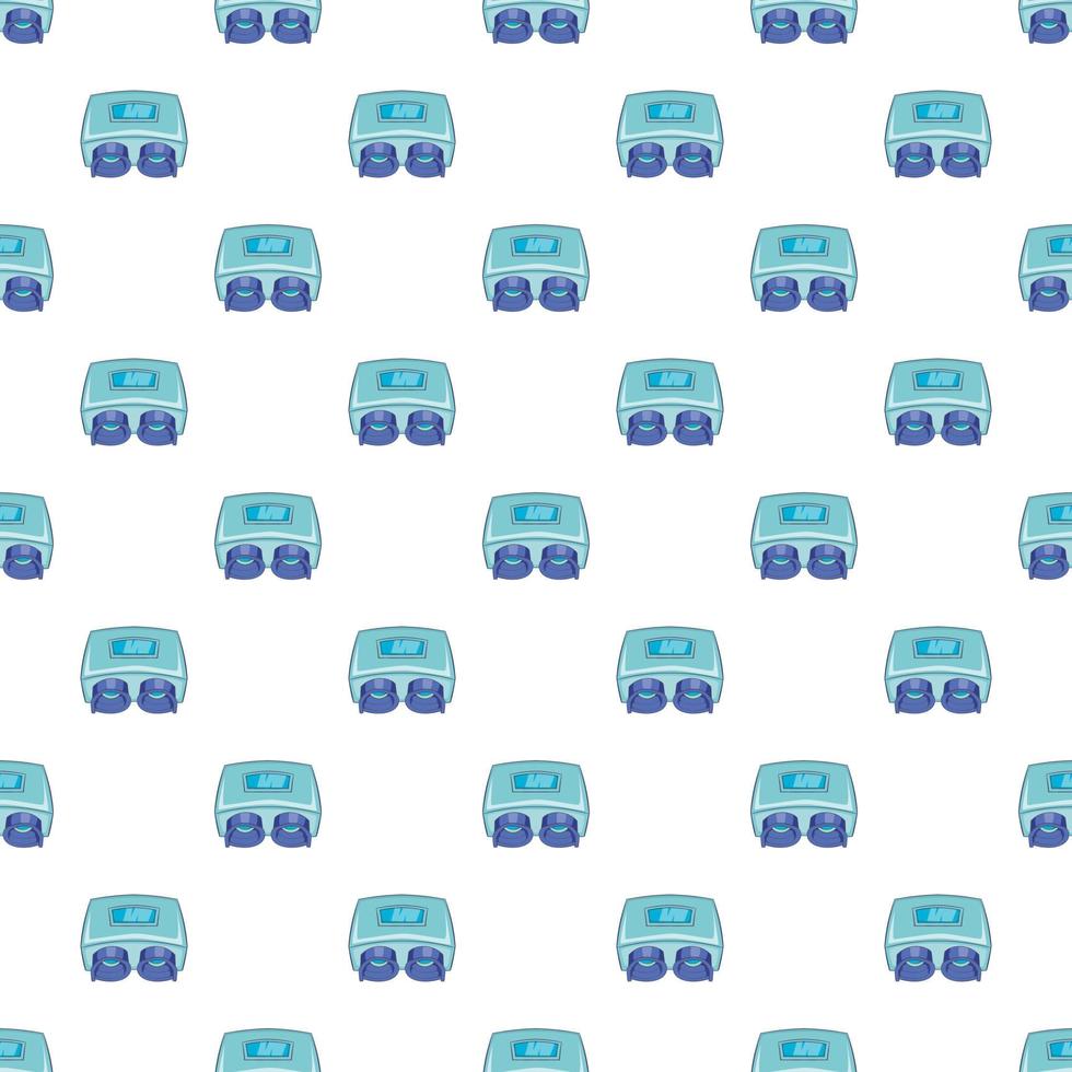 Phoropter pattern, cartoon style vector