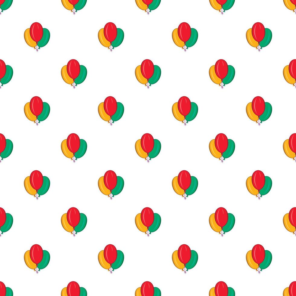 Air balloons pattern, cartoon style vector