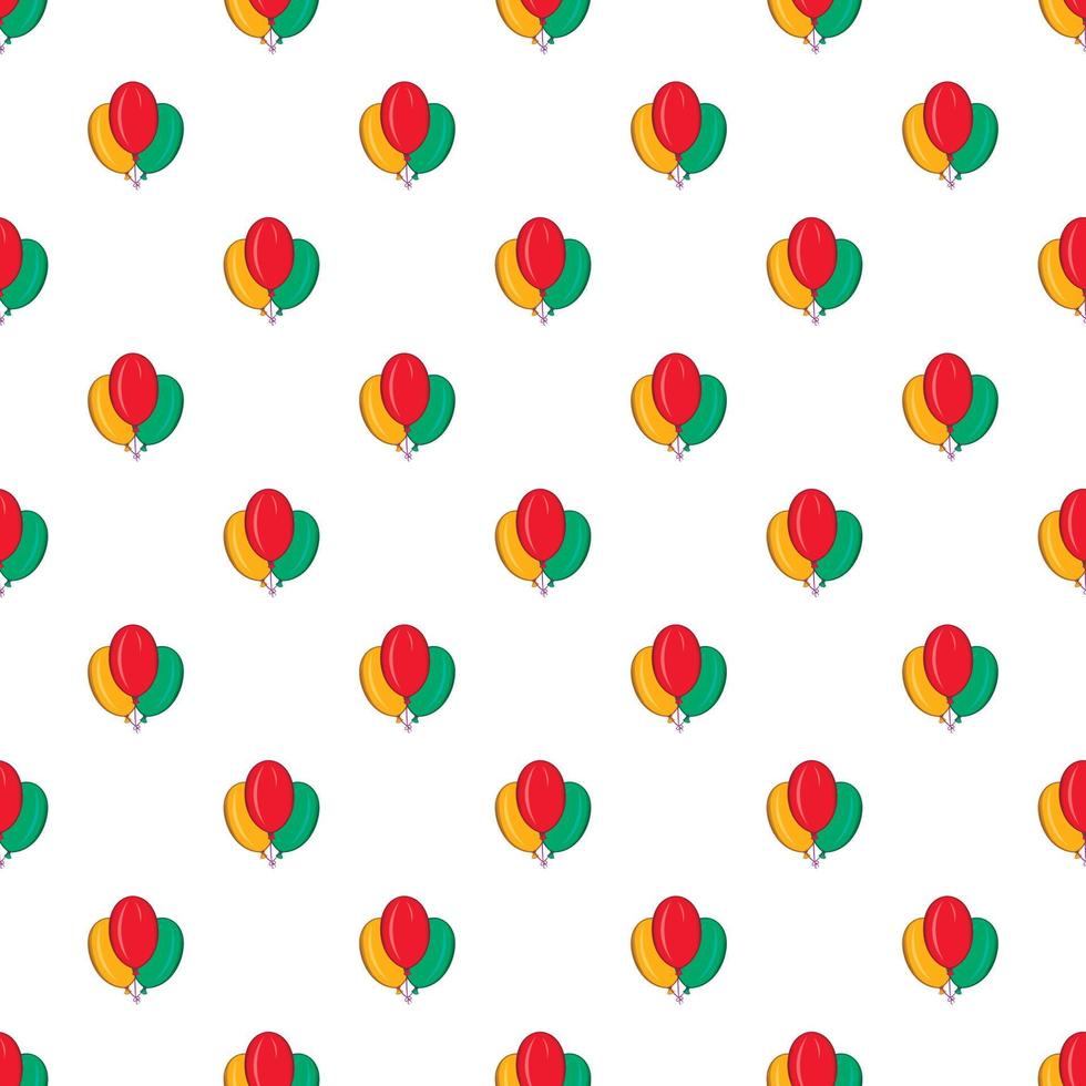 Air balloons pattern, cartoon style vector