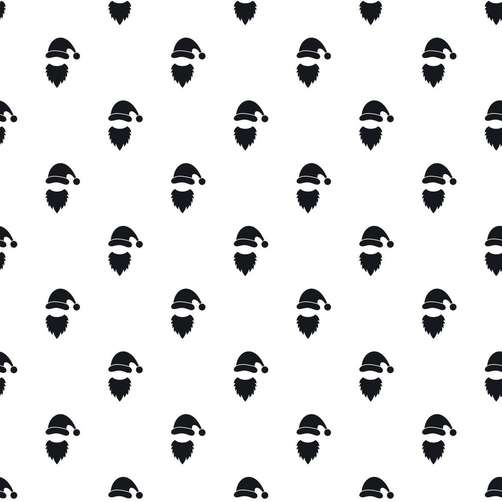 Santa Claus pattern, simple style vector