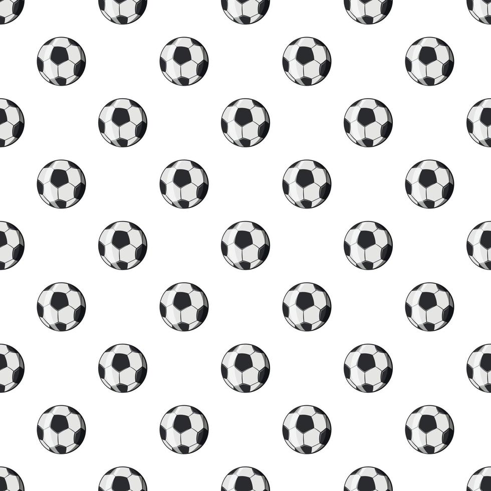 Soccer ball pattern, cartoon style vector