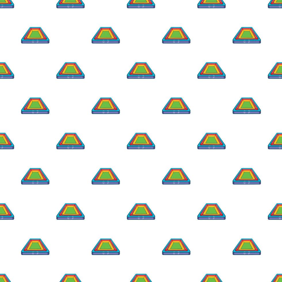 Small stadium pattern, cartoon style vector