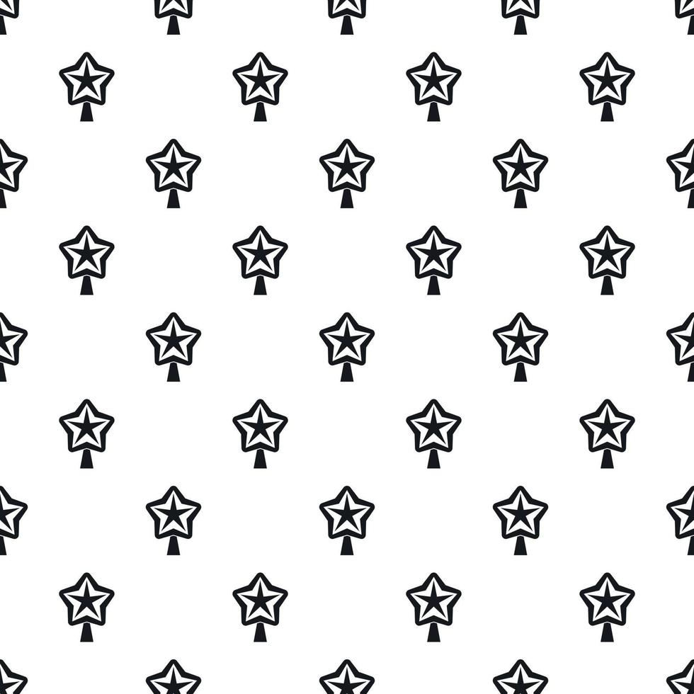 Christmas star pattern, simple style vector