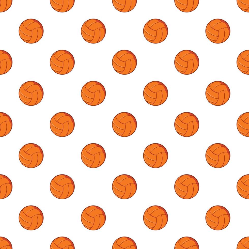 Volleyball pattern, cartoon style vector