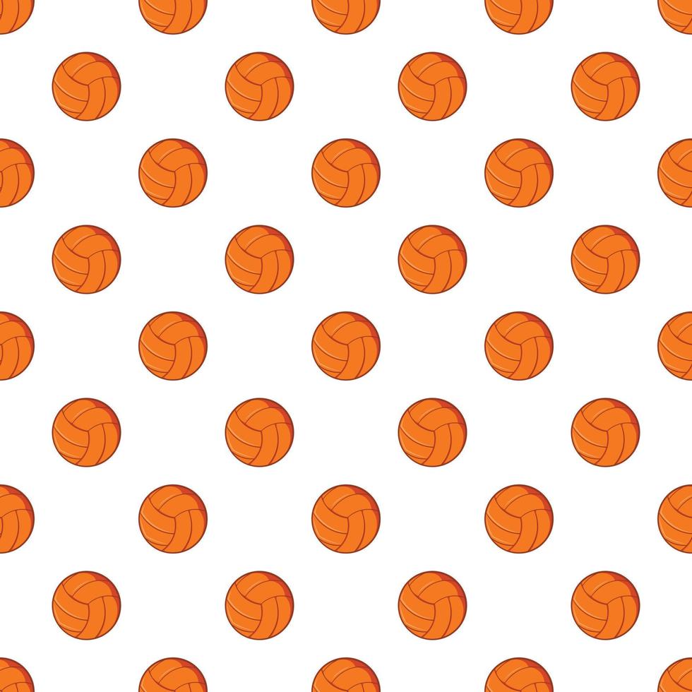 Volleyball pattern, cartoon style vector