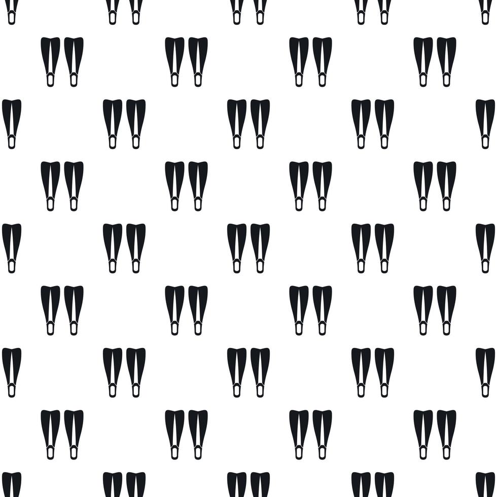 Flippers pattern, simple style vector