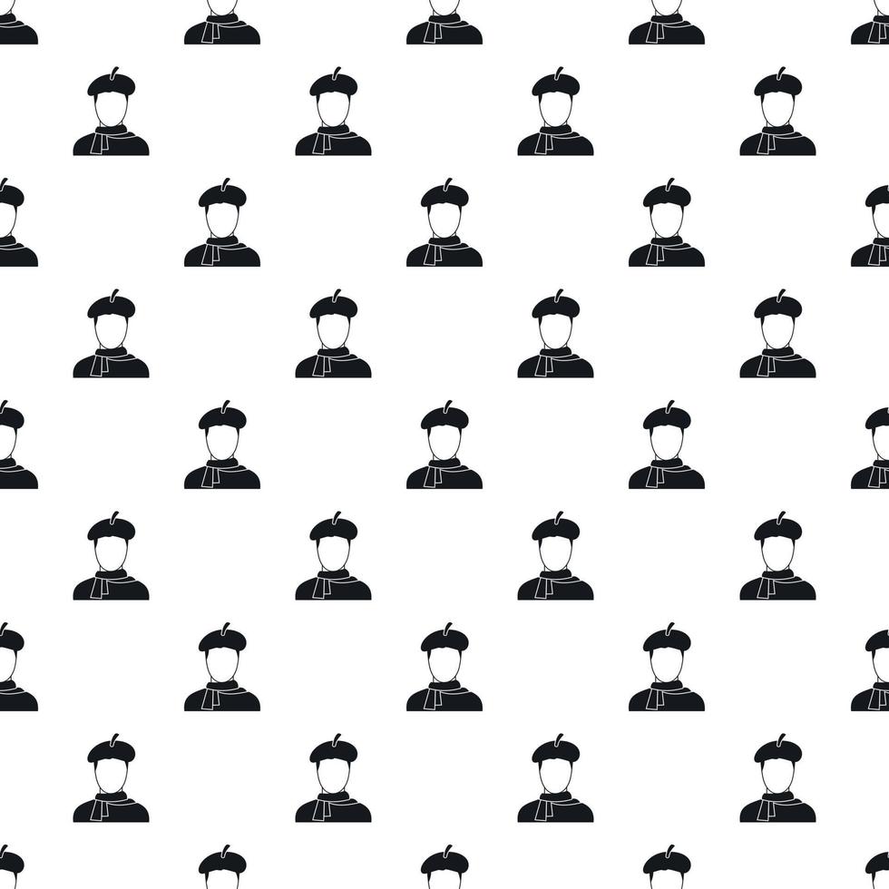 Artist pattern, simple style vector