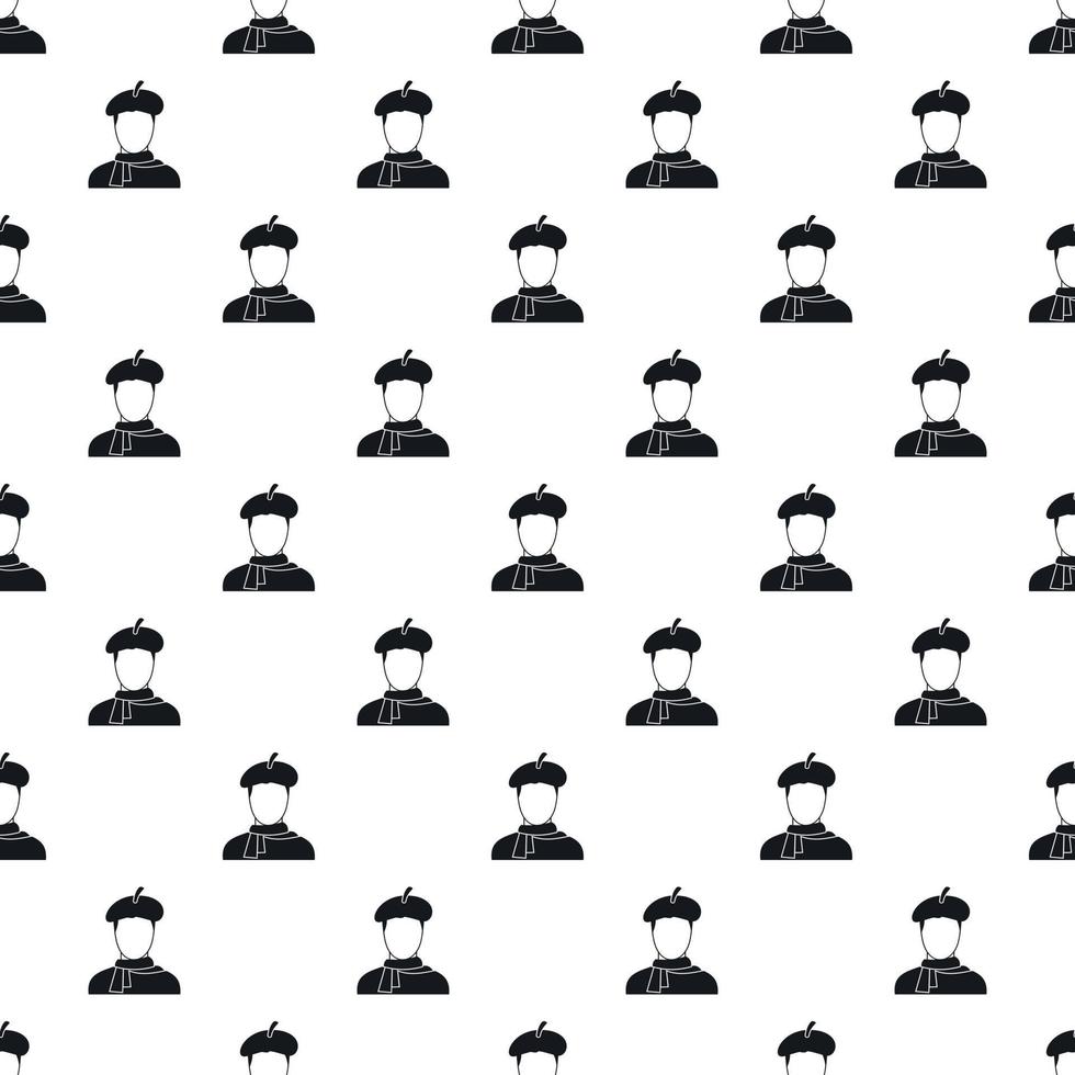 Artist pattern, simple style vector