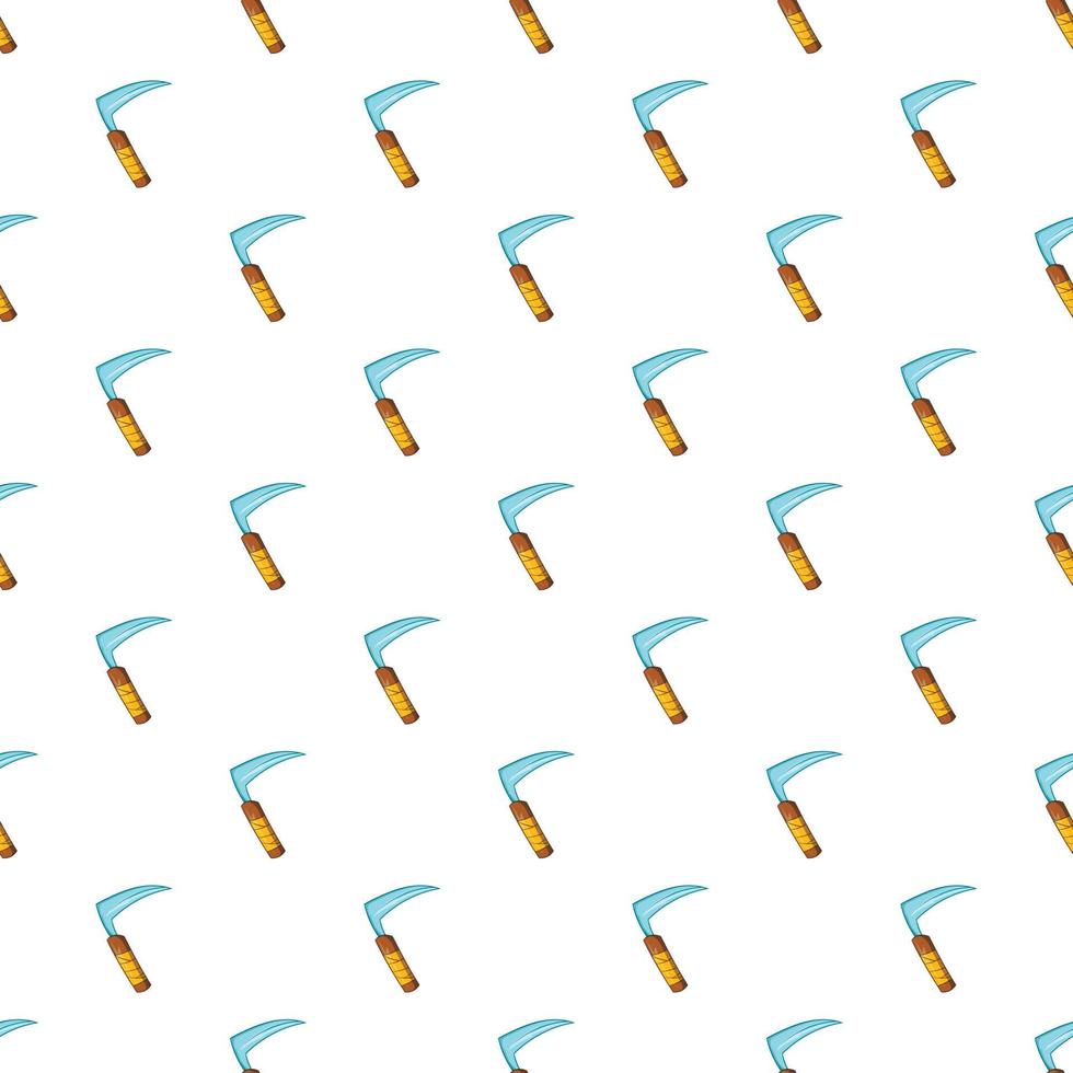 Scythe pattern, cartoon style vector