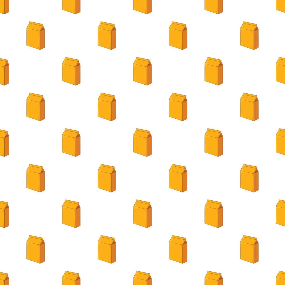 Cardboard packaging pattern, cartoon style vector